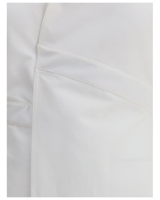 Alaïa White Alaã¯A Wrap-Style Midi Dress
