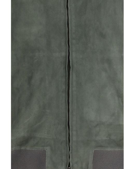 Salvatore Santoro Gray Jacket Suede for men