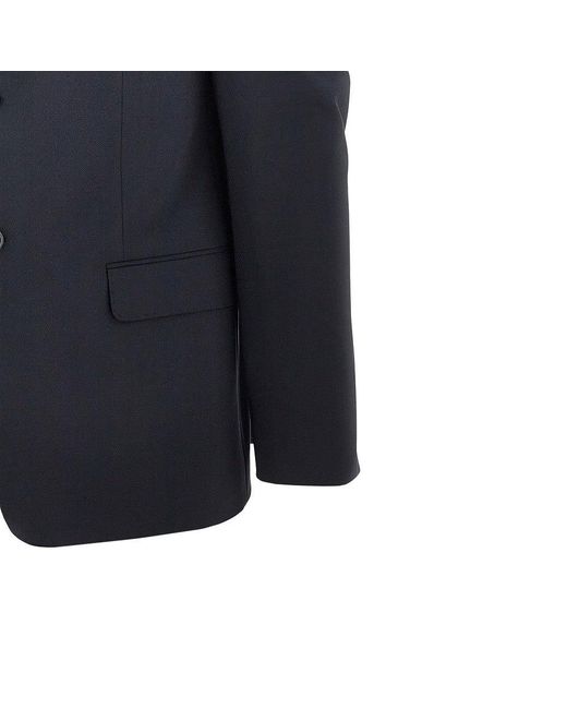Emporio Armani Blue Stretch Wool M Line Suit for men