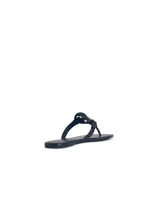Tory Burch Black 'Miller' Sandals With 'Pavé'