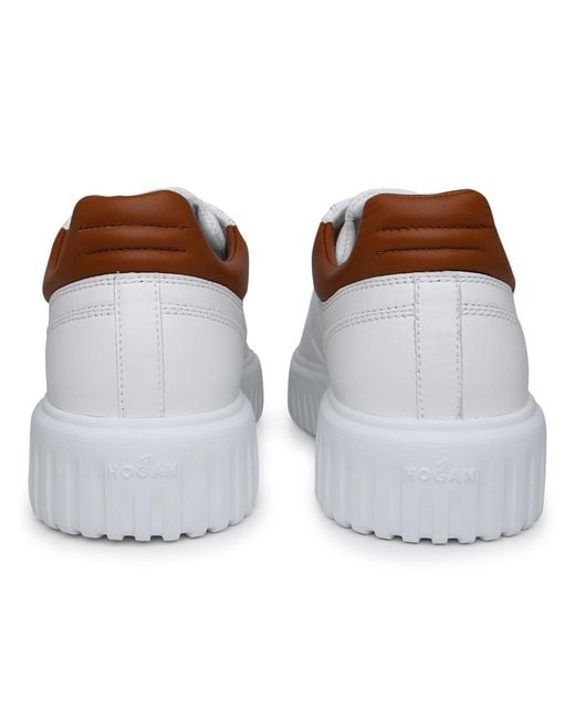Hogan Brown Hxm6450Fc60Le90446 Leather Sneakers for men
