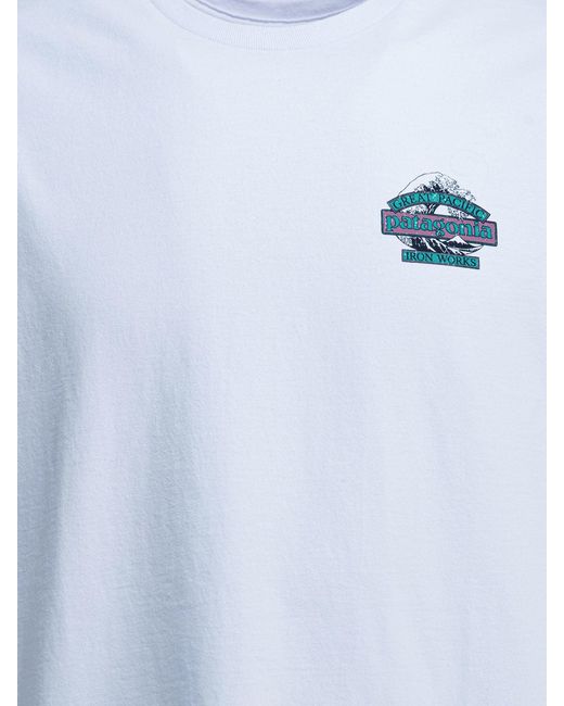 Patagonia Blue "Great Weaves Responsible" Crewneck T-Shirt for men