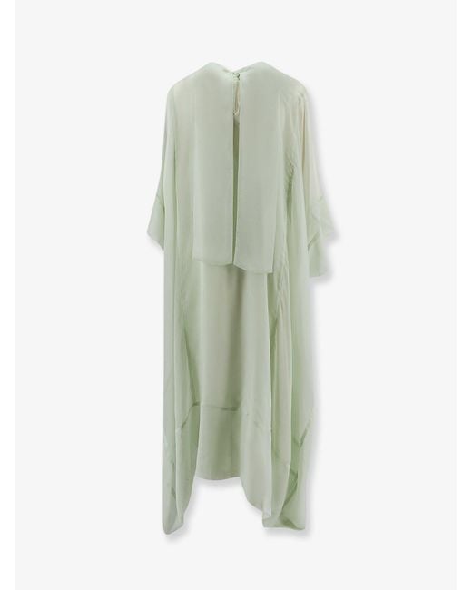 Alberta Ferretti Green Chiffon Dress