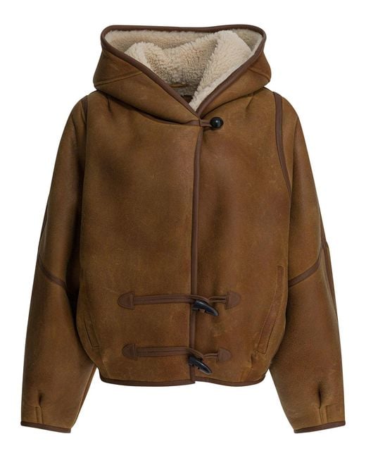 Isabel Marant Brown "Amiel" Shearling Jacket