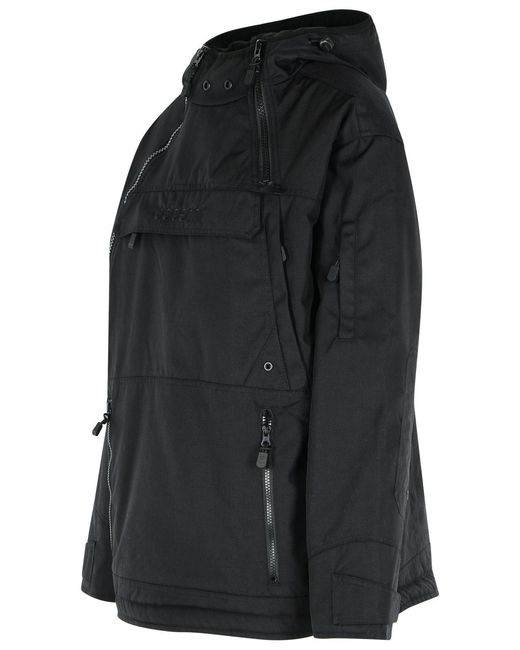 Coperni Black Asymmetric' Polyamide Jacket