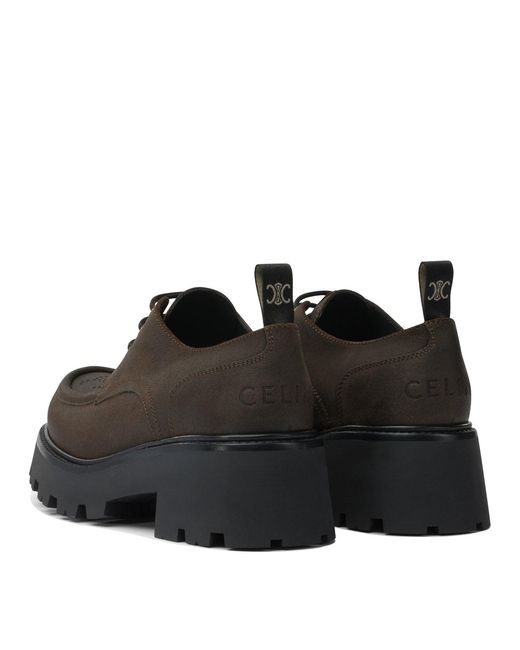 Céline Black Lace-Up Shoes