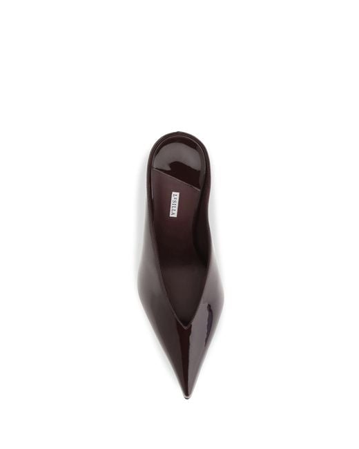 Le Silla Brown Clivage Mules Cherry