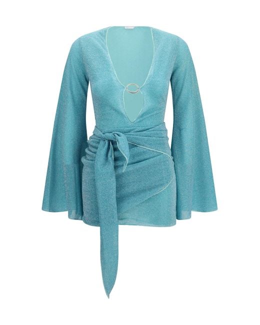 Oseree Blue Lumière Pareo Dress Sea