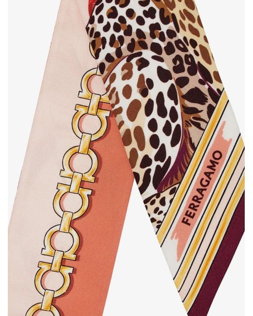 Ferragamo White Felindra Silk Bandeau