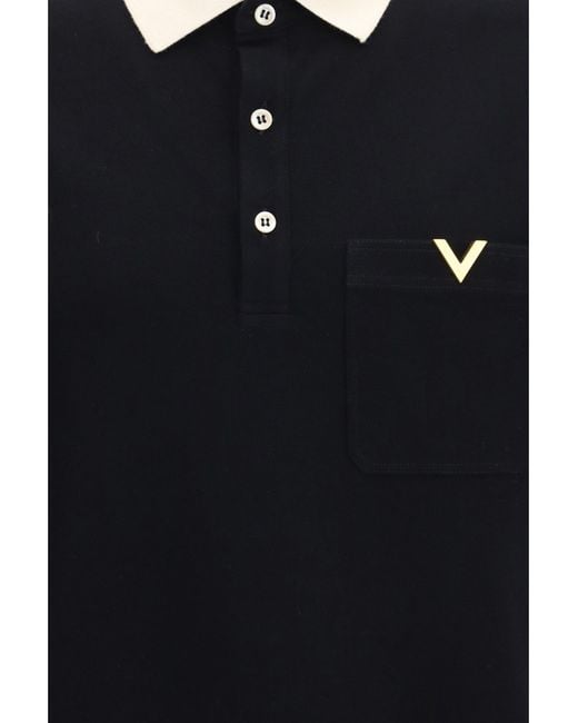 Valentino Black Polo Shirt for men