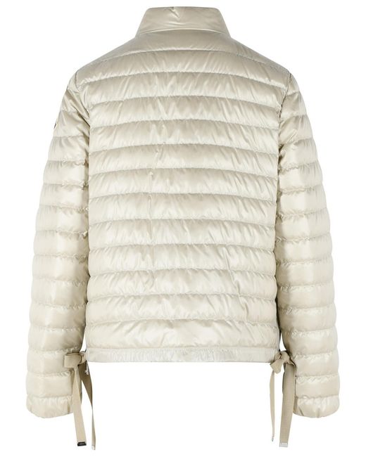 Moncler Natural 'Azalee' Short Polyamide Down Jacket