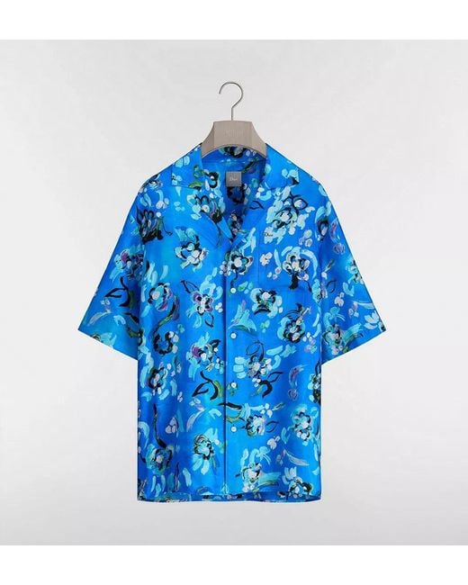 Dior Blue Riviera Casual Shirt for men