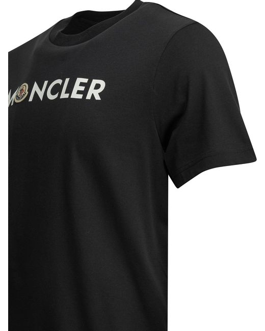Moncler Black Crewneck T-Shirt for men