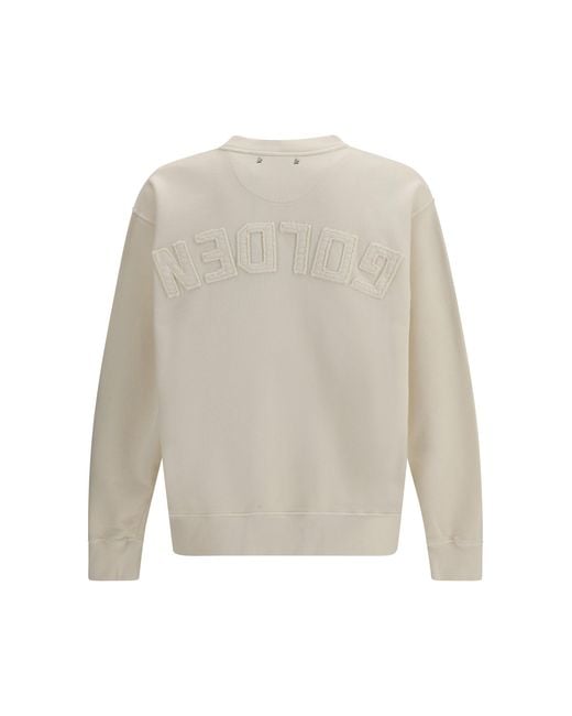 Golden Goose Deluxe Brand White Jersey Capsule Sweatshirt for men