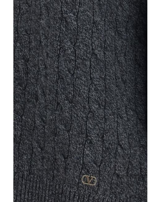 Valentino Gray Virgin Wool Sweater