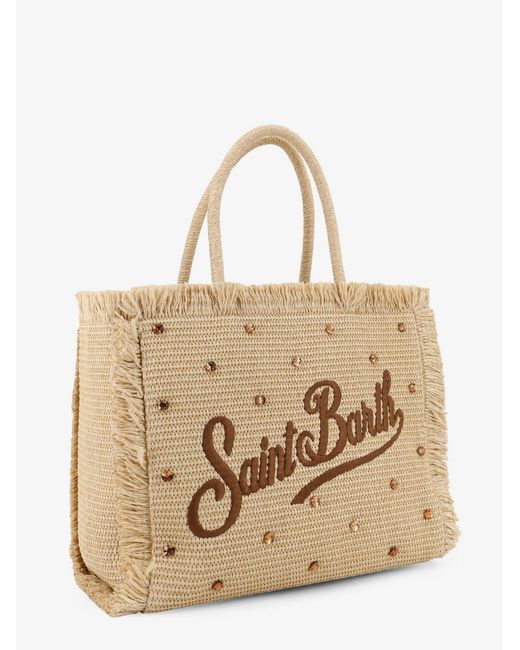 Mc2 Saint Barth Natural Vanity Straw Raffia Handbag