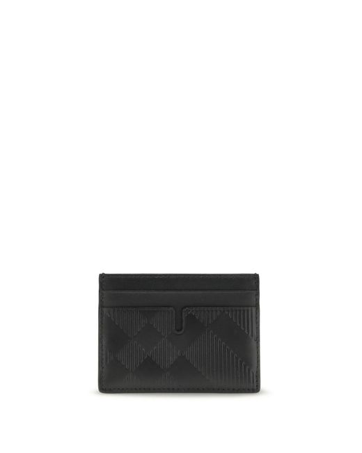 Burberry White Leather Card Holder for men