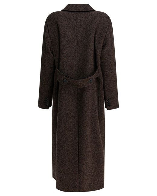 Max Mara Black Wool Cashmere Coat