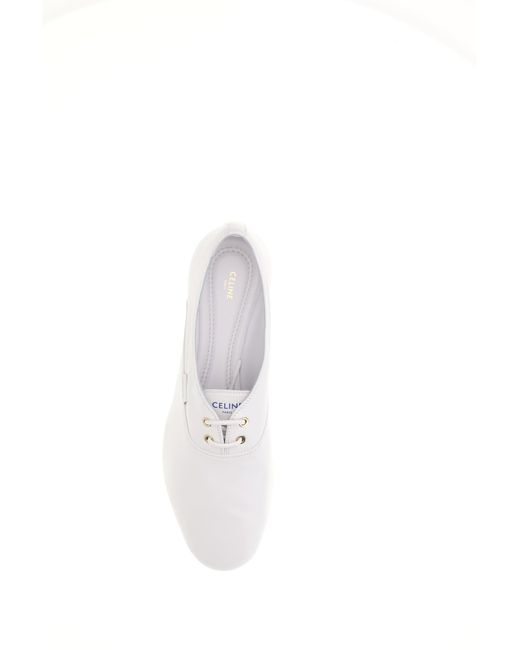 Céline White Lace-Up Shoe 05