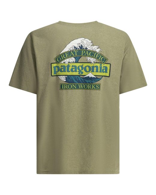 Patagonia Green "Great Weaves Responsible" Crewneck T-Shirt for men