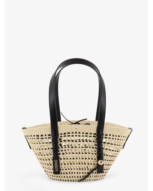 Loewe Metallic Paula's Ibiza -Braid Basket Small Iraca Palm Leaf Shoulder Bag