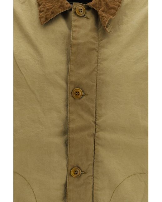 Barbour Green Jacket Troon Washed Waxed Cotton for men