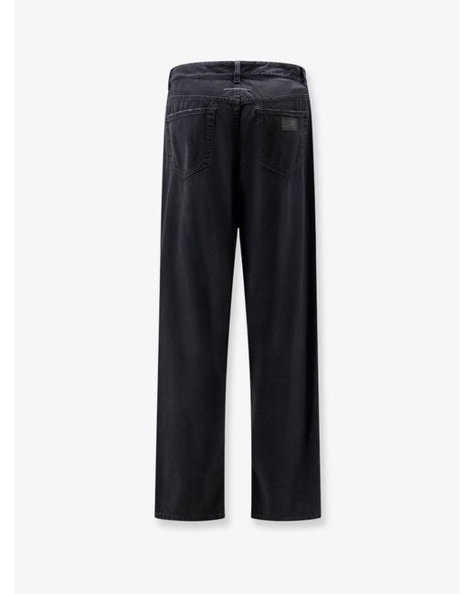 MM6 by Maison Margiela Black Denim Trousers for men