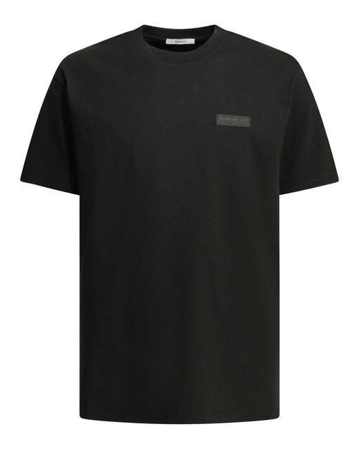 Givenchy Black Crew-Neck T-Shirt With Logo for men