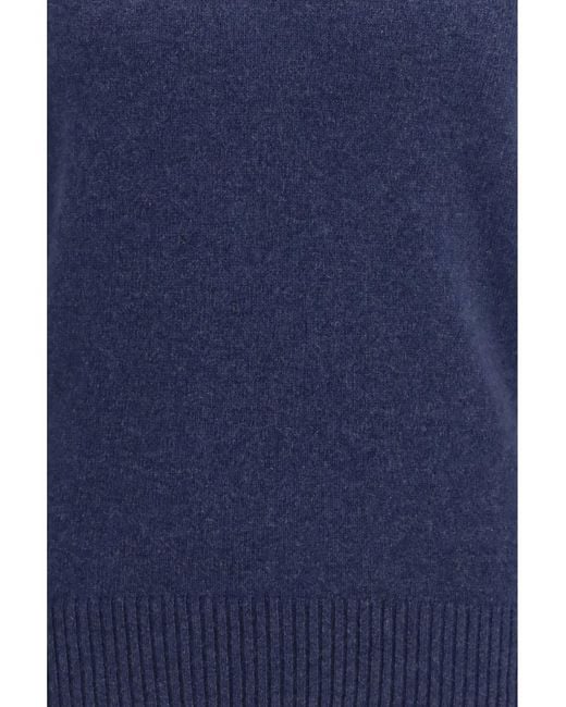 Brooksfield Blue Crewneck Sweater for men