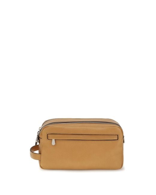 Men's Natural Leather Beauty Case