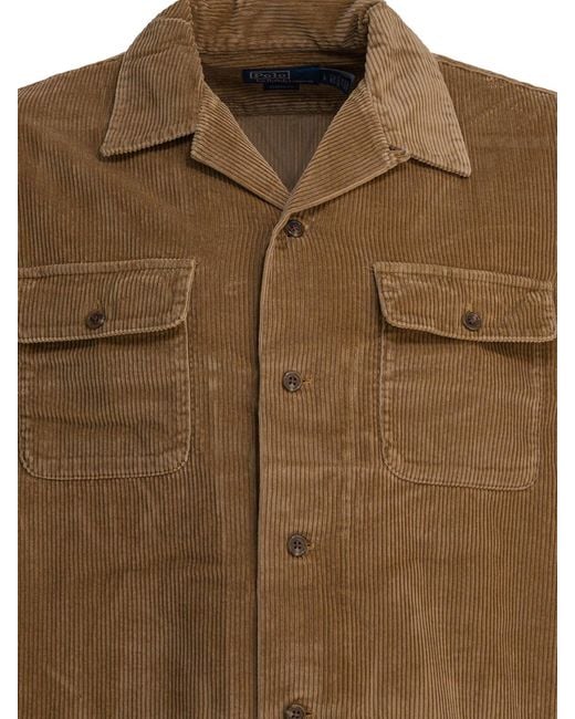 Polo Ralph Lauren Brown Saharan Overshirt Jacket for men