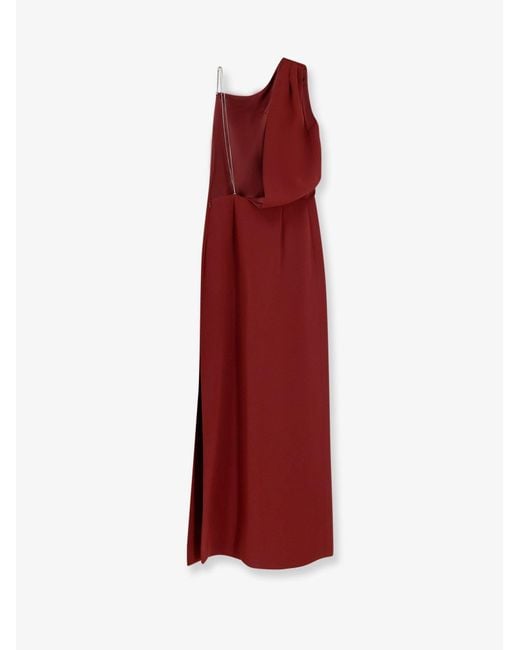 Max Mara Red Pentola Long Dress