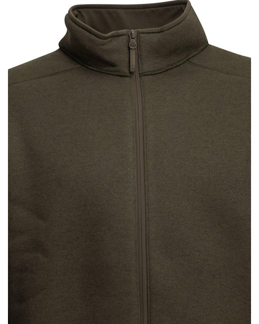 Arc'teryx Green "Covert" Zip-Up Sweatshirt for men