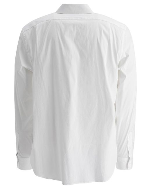 Vince White Cotton Poplin Shirt for men