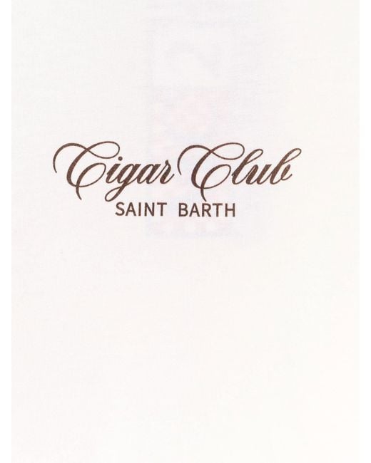 Mc2 Saint Barth White Portland Organic Cotton T-Shirt for men