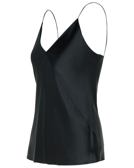 Max Mara Black 'Metello' Silk Top