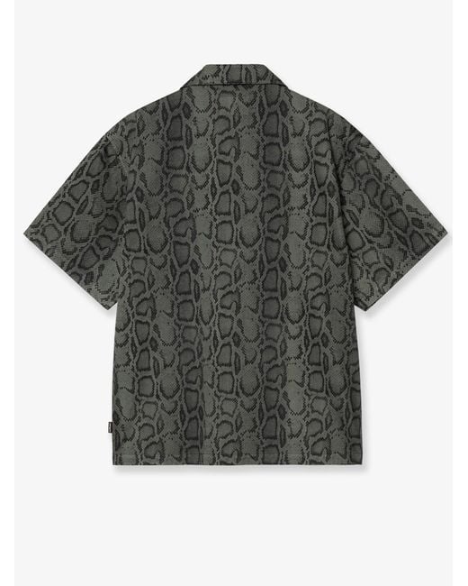 Carhartt Gray Snake Camouflage Cotton Shirt for men