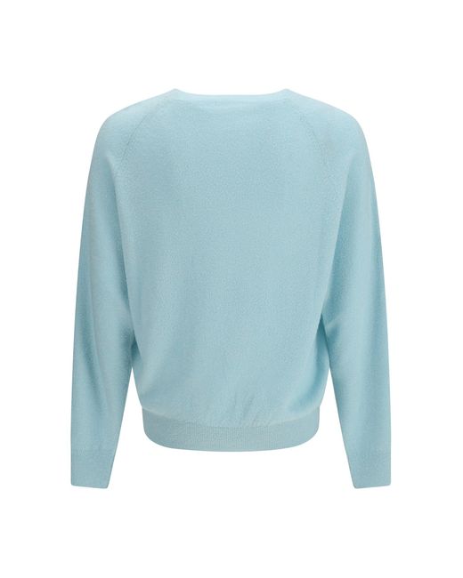 Umit Benan Blue Ralph Crewneck Sweater Puffo for men