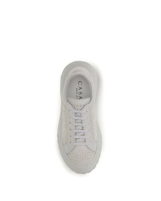 Casadei White Sneakers Hanoi Calf Leather