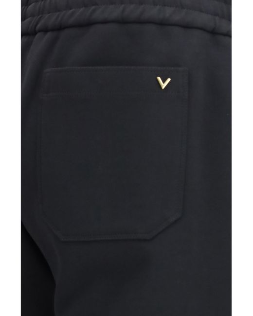 Valentino Blue Cotton Sweatpants for men