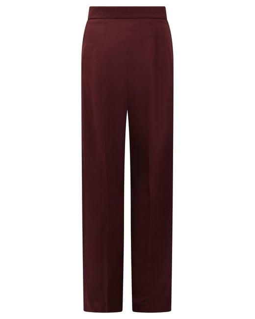 Semler Purple Wide Leg Pants Bordeaux