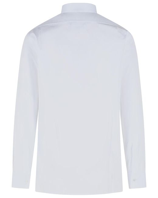 Maison Margiela White 'Snapped' Cotton Shirt for men