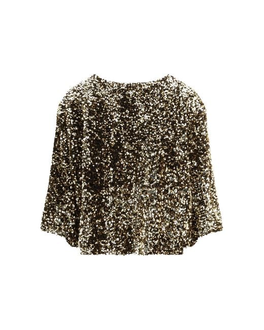 Ella Black Sequined Blouse