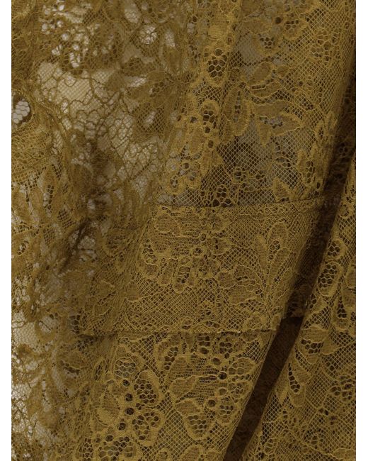 Nude Green Sleeveless Lace Jacket