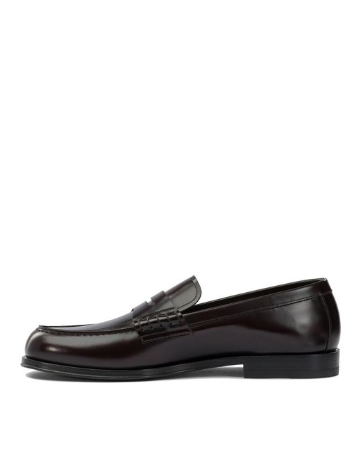 Henderson Black Glossy Leather Loafers Loafers & Slippers for men