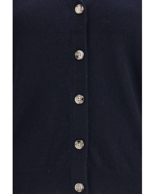 Allude Blue Cashmere Cardigan