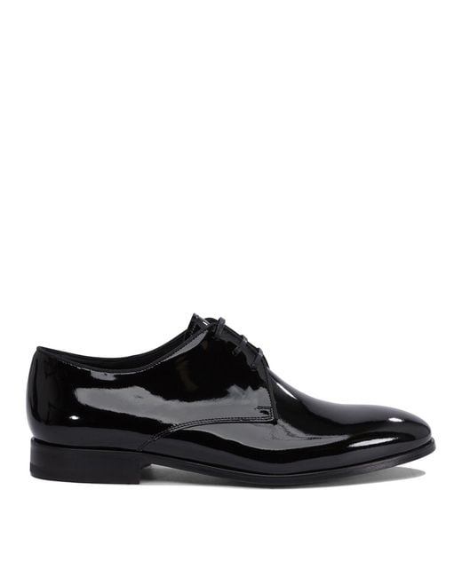 Fabi Black Lace-Up Shoes for men