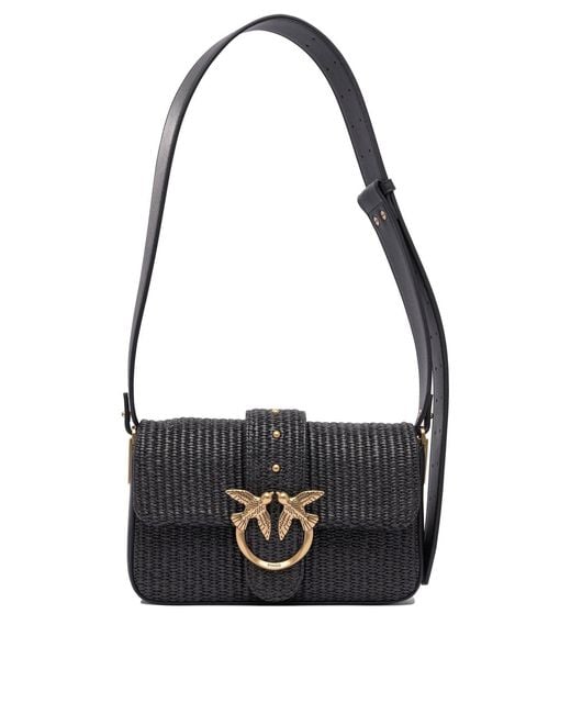 Pinko Black 'Mini Love Bag Slouchy' Shoulder Bag