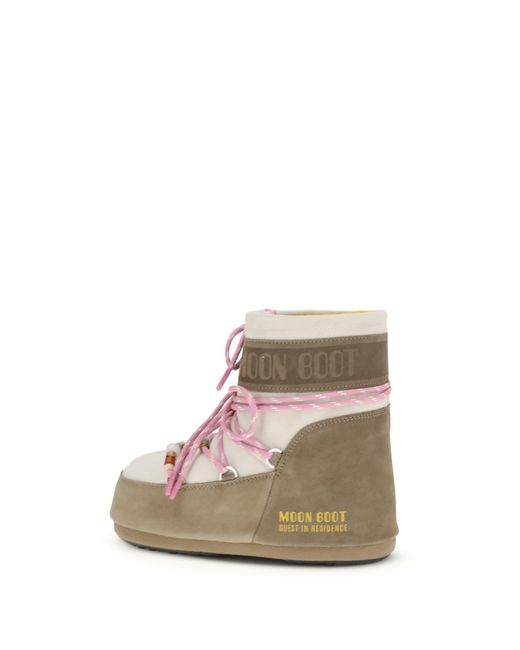 Moon Boot White Boots Icon Low