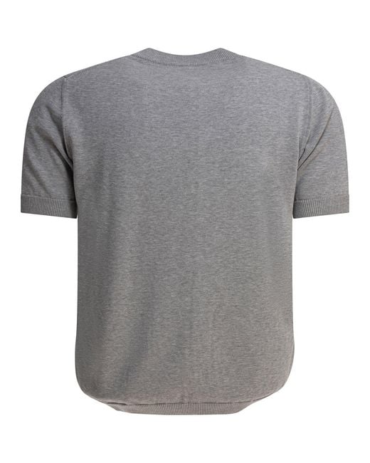 Rakku Gray T-Crown Nmgrigio Melange T-Shirt for men